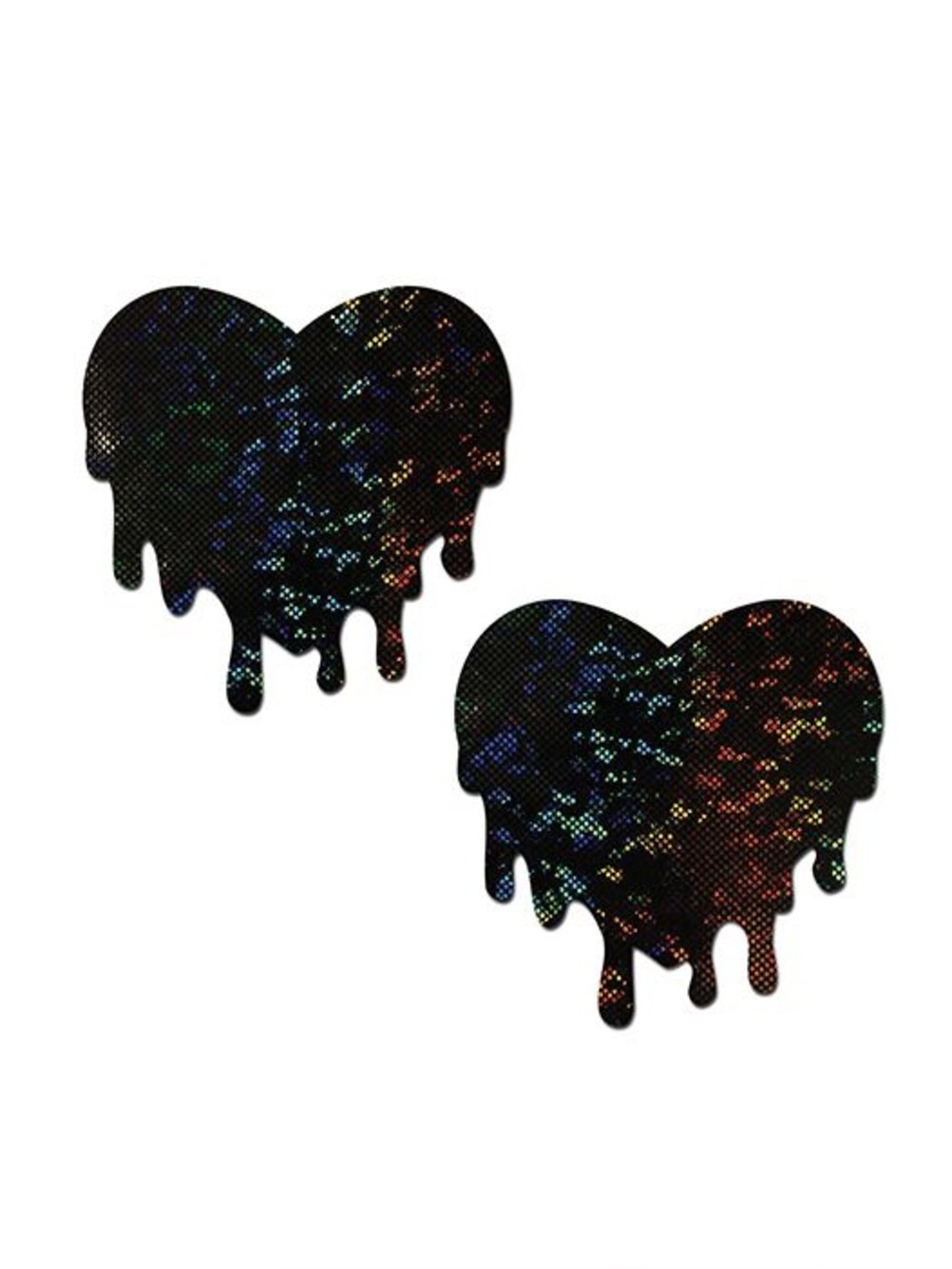 Melty Heart: Patent Leather Fetish Vinyl Melty Heart Nipple Pasties by Pastease®